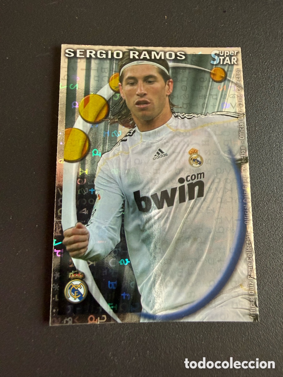 Cromos de f&uacute;tbol: MUNDICROMO 2011. 051. SERGIO RAMOS ( Real Madrid). Super Star. LETRAS