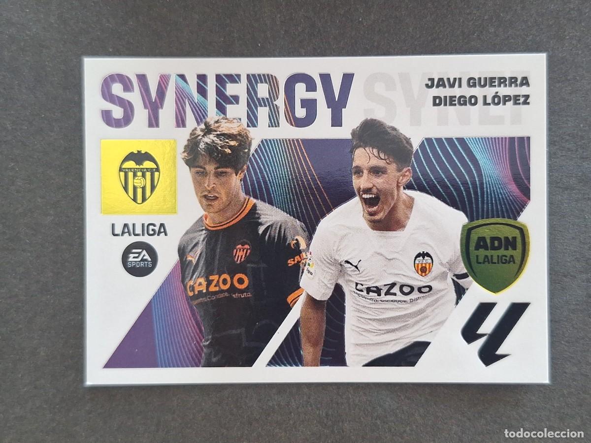 Cromos de f&uacute;tbol: L1 JAVI GUERRA - DIEGO LOPEZ VALENCIA C. F. LIGA ESTE 2023 2024 23 24 NUNCA PEGADO SIN PEGAR