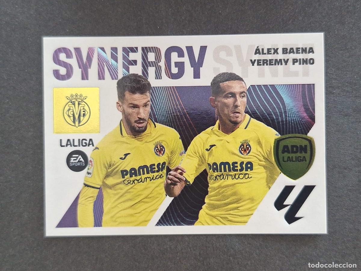 Cromos de f&uacute;tbol: L1 ALEX BAENA - YEREMI PINO VILLARREAL C. F. LIGA ESTE 2023 2024 23 24 NUNCA PEGADO SIN PEGAR