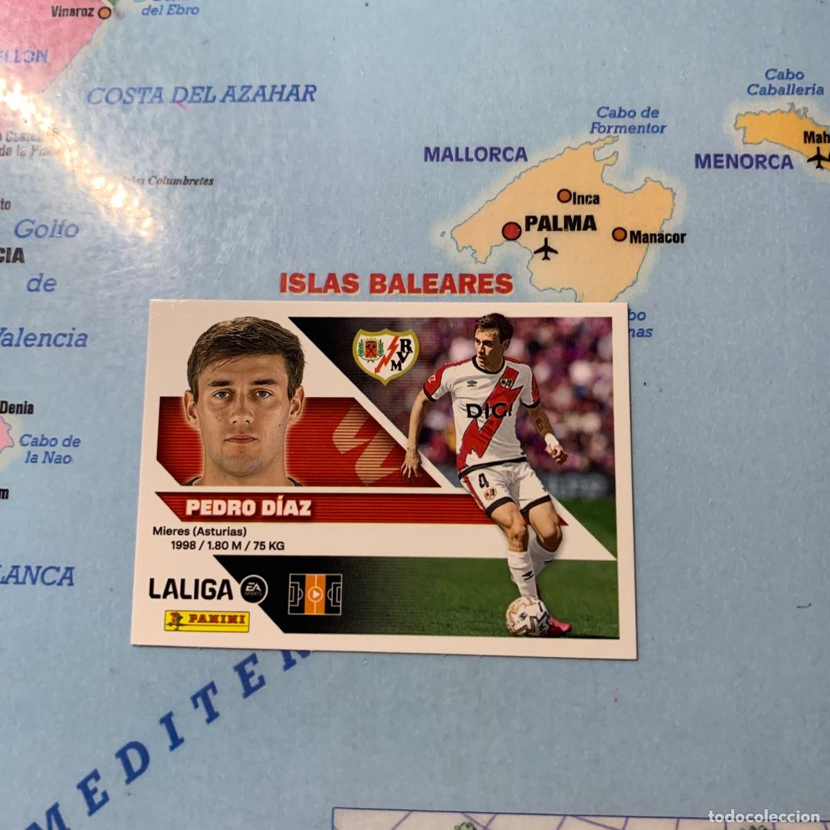 Cromos de f&uacute;tbol: Pedro D&iacute;az n&uacute;mero 11A del rayo vallecano cromo liga este 26-27 2026-2027