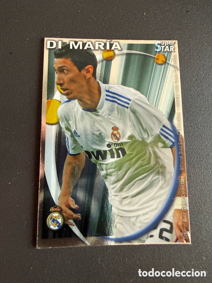 Cromos de f&uacute;tbol: MUNDICROMO 2011. 054. DI MAR&Iacute;A ( Real Madrid). S&uacute;per STAR. Brillo Liso