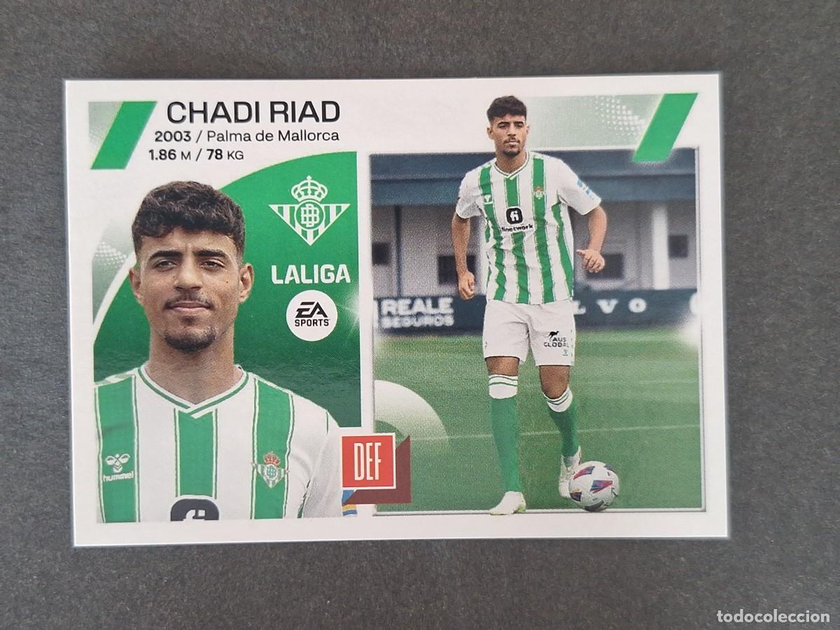 Cartes &agrave; collectionner de Football: L1 CHADI RIAD REAL BETIS BALOMPIE COLOCA LIGA ESTE 2023 2024 23 24 NUNCA PEGADO SIN PEGAR