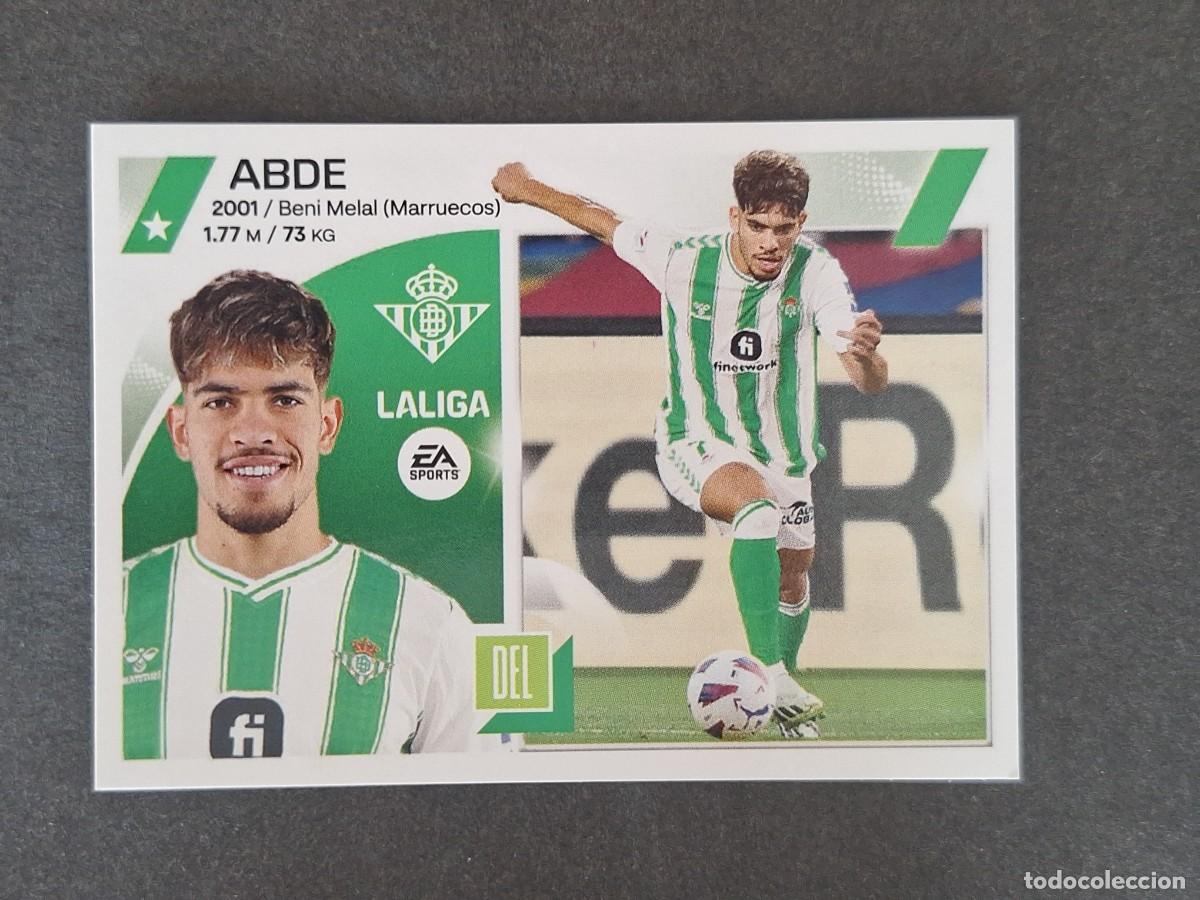 Fu&szlig;ball-Sticker: L1 ABDE REAL BETIS BALOMPIE COLOCA LIGA ESTE 2023 2024 23 24 NUNCA PEGADO SIN PEGAR