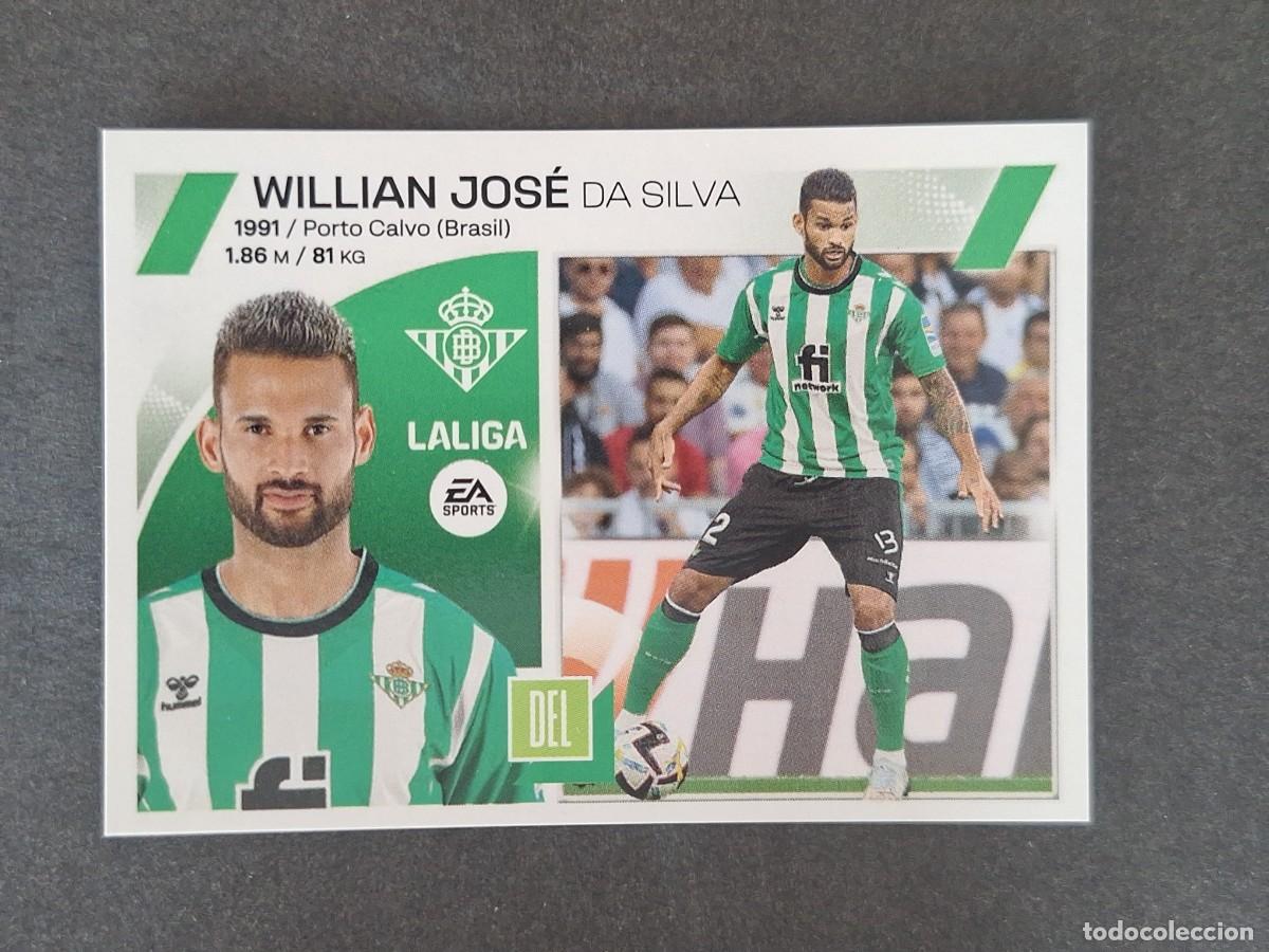 Cromos de f&uacute;tbol: L1 WILLIAN JOSE REAL BETIS BALOMPIE COLOCA LIGA ESTE 2023 2024 23 24 NUNCA PEGADO SIN PEGAR