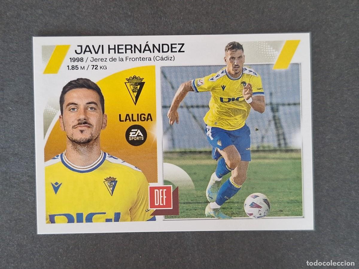 Cromos de f&uacute;tbol: L1 JAVI HERNANDEZ CADIZ C. F. COLOCA LIGA ESTE 2023 2024 23 24 NUNCA PEGADO SIN PEGAR