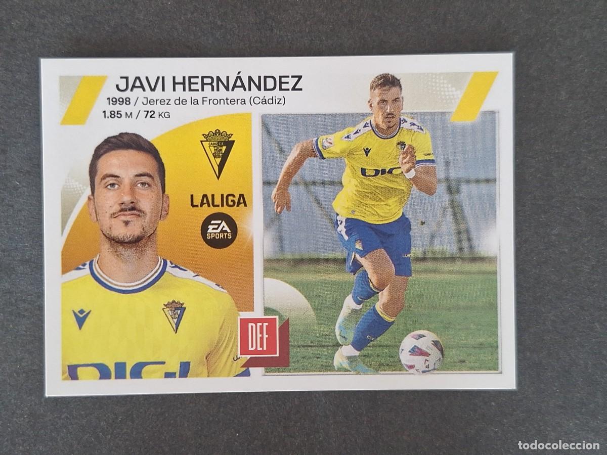 Cromos de f&uacute;tbol: L1 JAVI HERNANDEZ CADIZ C. F. COLOCA LIGA ESTE 2023 2024 23 24 NUNCA PEGADO SIN PEGAR