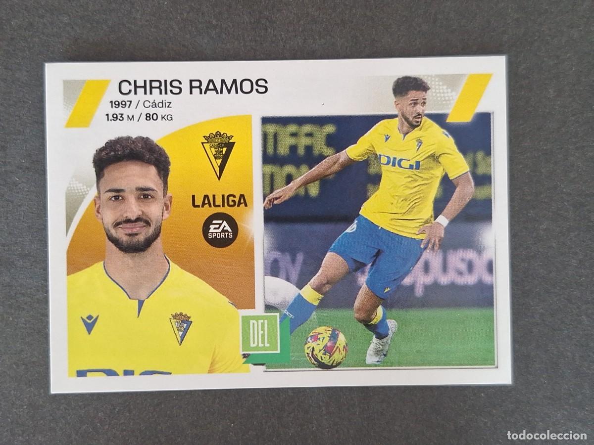 Cromos de f&uacute;tbol: L1 CHRIS RAMOS CADIZ C. F. COLOCA LIGA ESTE 2023 2024 23 24 NUNCA PEGADO SIN PEGAR
