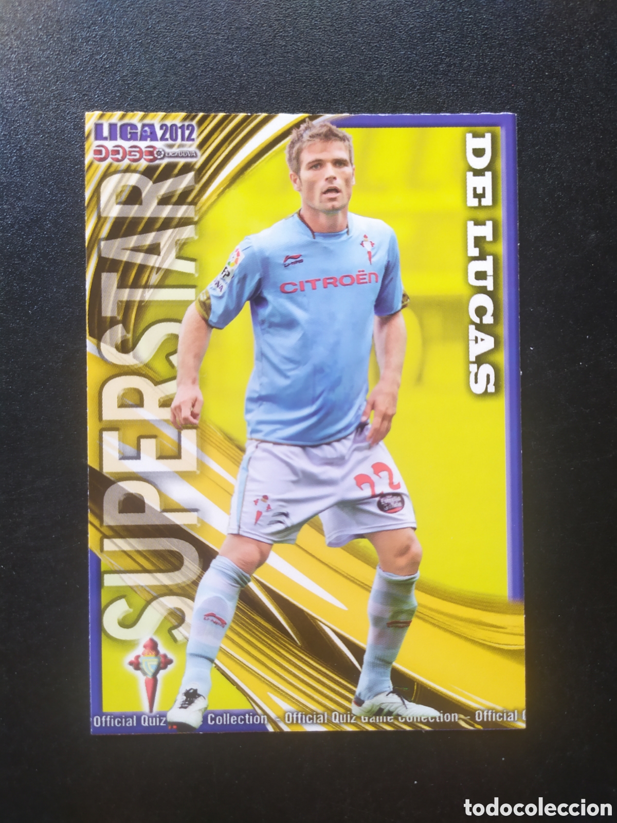 Cromos de f&uacute;tbol: Mundicromo fichas Liga 2011 2012 11 12 De Lucas superstar mate n&deg; 837 Celta Vigo