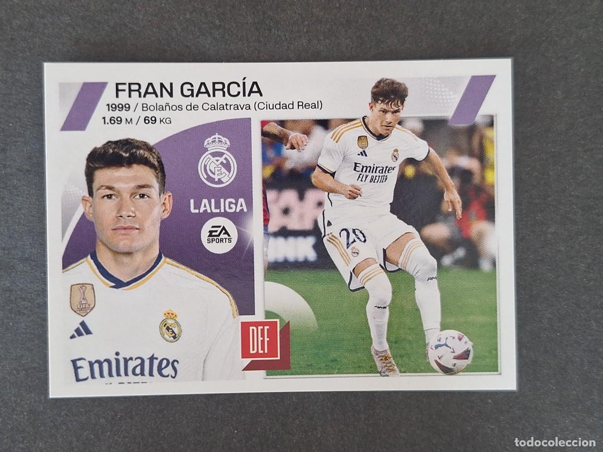 Fu&szlig;ball-Sticker: L1 FRAN GARCIA REAL MADRID COLOCA LIGA ESTE 2023 2024 23 24 NUNCA PEGADO SIN PEGAR