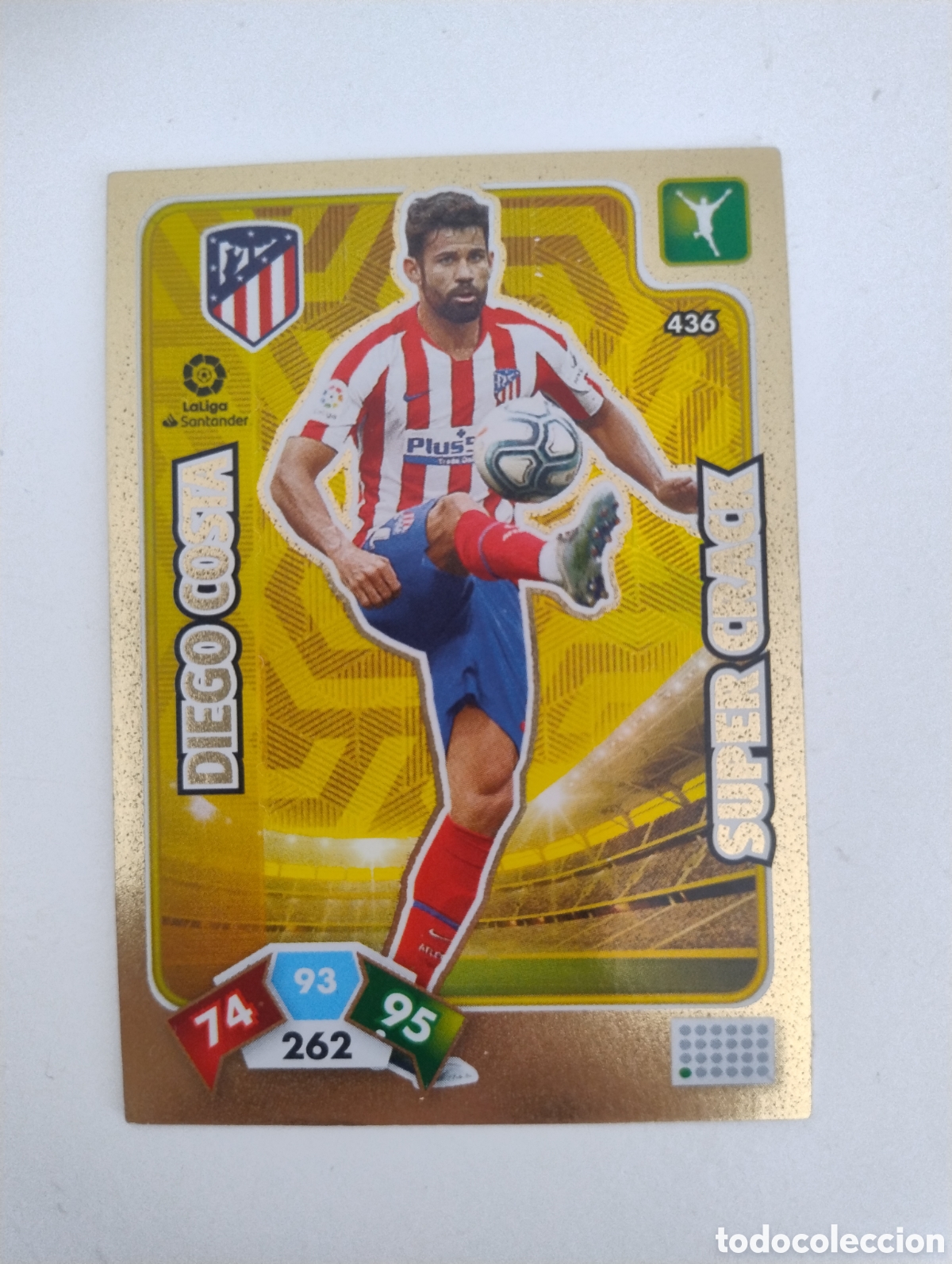 Cromos de f&uacute;tbol: 436 - Diego Costa - Atl&eacute;tico de Madrid - Adrenalyn XL Liga 2019 - 2020 Super Crack