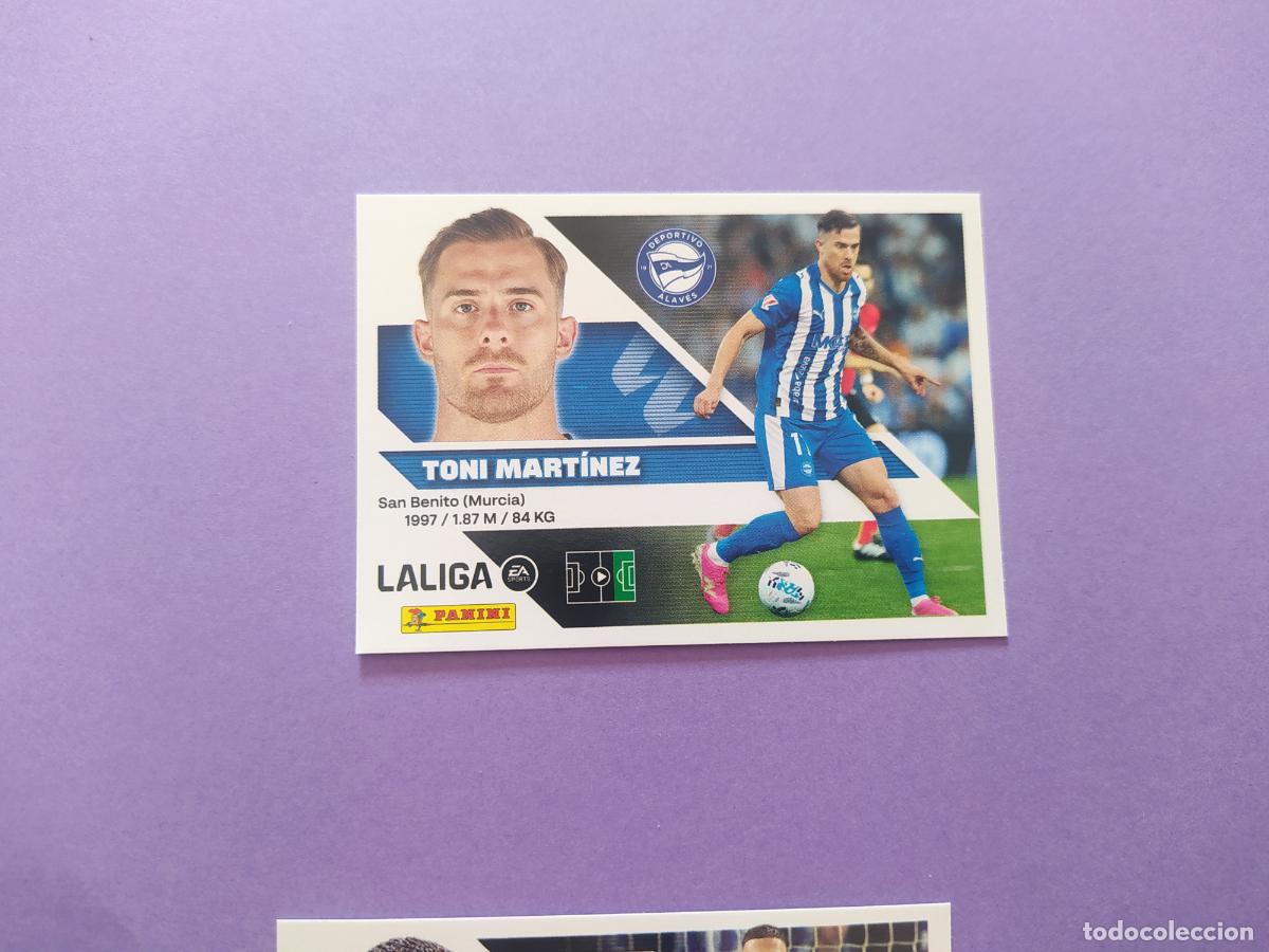 Fu&szlig;ball-Sticker: LIGA ESTE 2026 2027 26 27 NUEVO - DEPORTIVO ALAVES N&ordm; 19 TONI MARTINEZ