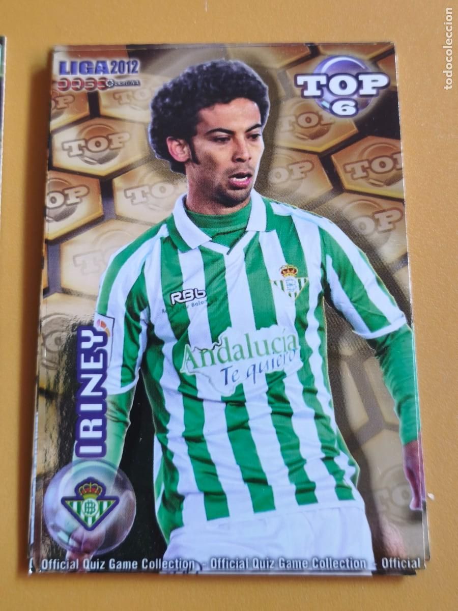 Football Stickers: iriney, liga 2012 top. betis