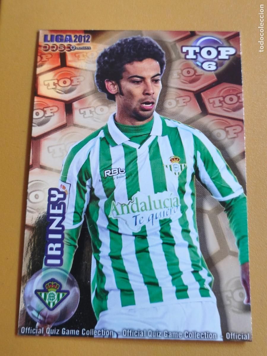 Football Stickers: iriney, liga 2012 top. betis