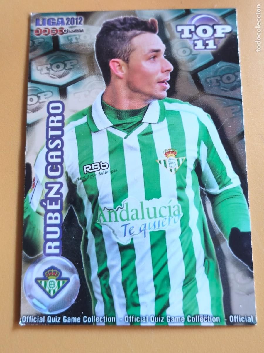 Cromos de f&uacute;tbol: ruben castro, liga 2012 top. betis