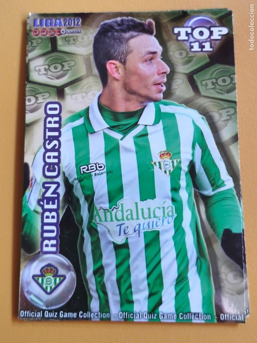 Cromos de f&uacute;tbol: ruben castro, liga 2012 top. betis