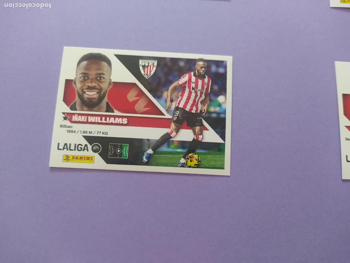 Cromos de f&uacute;tbol: LIGA ESTE 2026 2027 26 27 NUEVO - ATHLETIC CLUB DE BILBAO N&ordm; 19 WILLIAMS