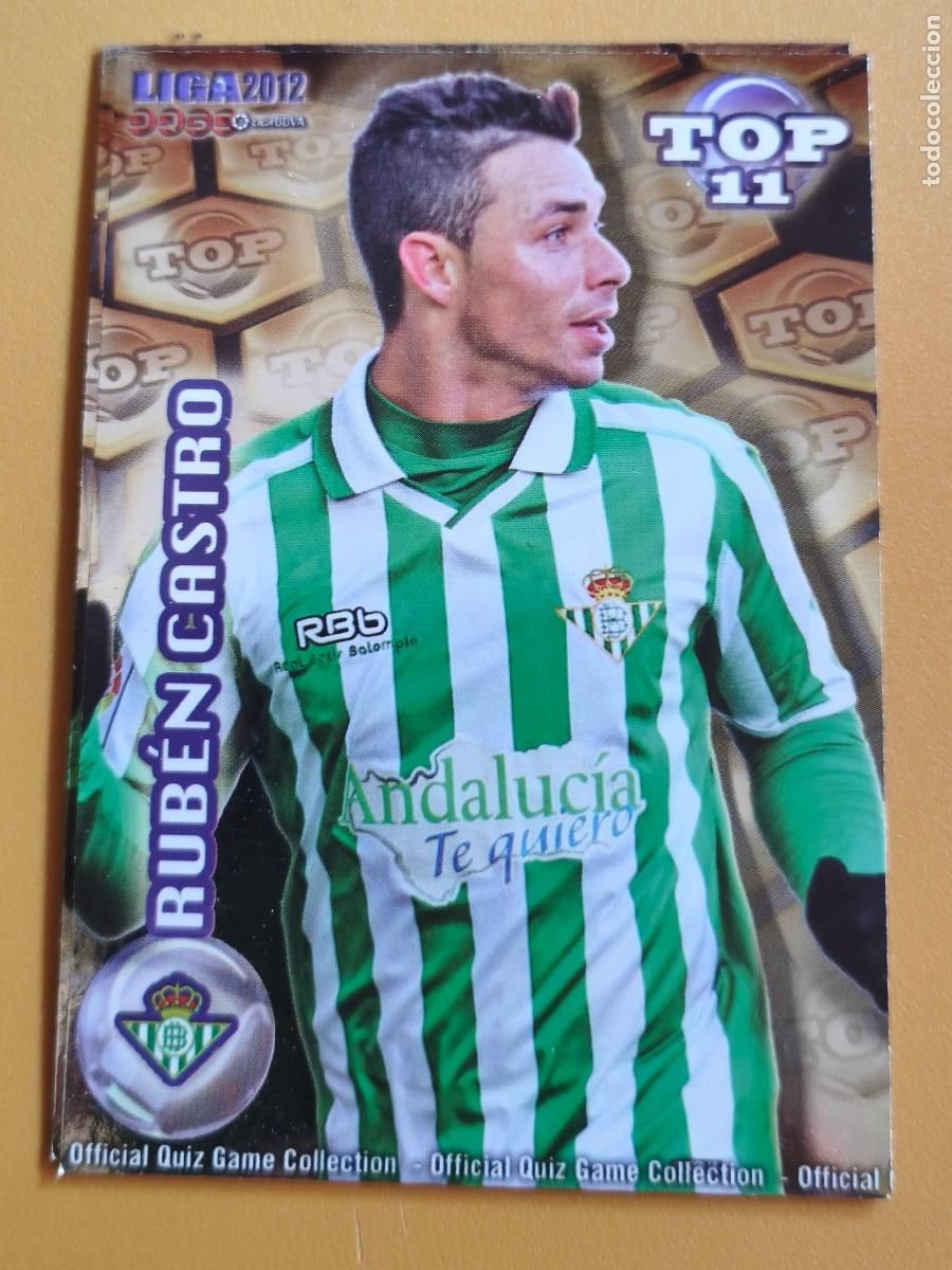 Cromos de f&uacute;tbol: ruben castro, liga 2012 top. betis