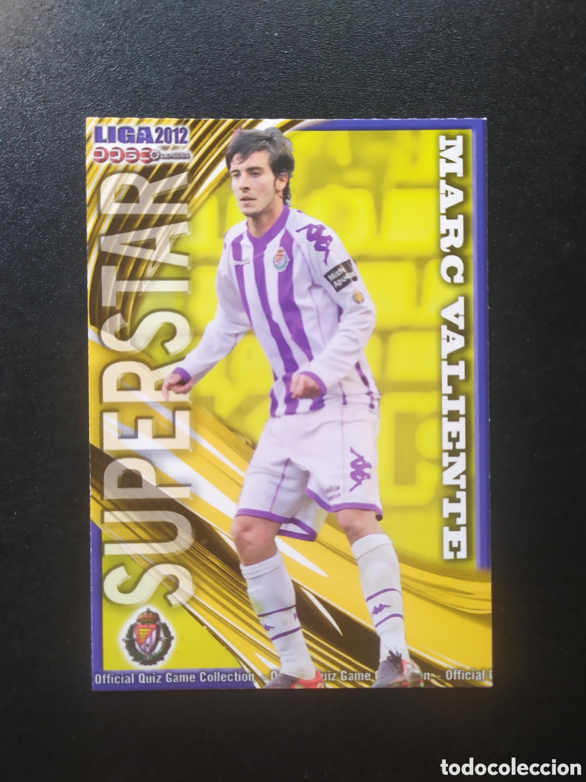 Cromos de f&uacute;tbol: Mundicromo fichas Liga 2011 2012 11 12 Marc Valiente superstar mate n&deg; 857 Valladolid