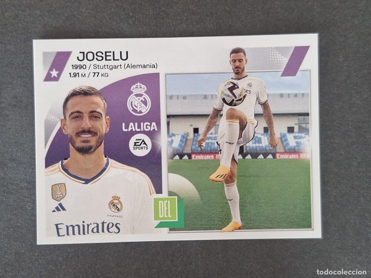 Cromos de f&uacute;tbol: L1 JOSELU REAL MADRID FICHAJE 3 LIGA ESTE 2023 2024 23 24 NUNCA PEGADO SIN PEGAR