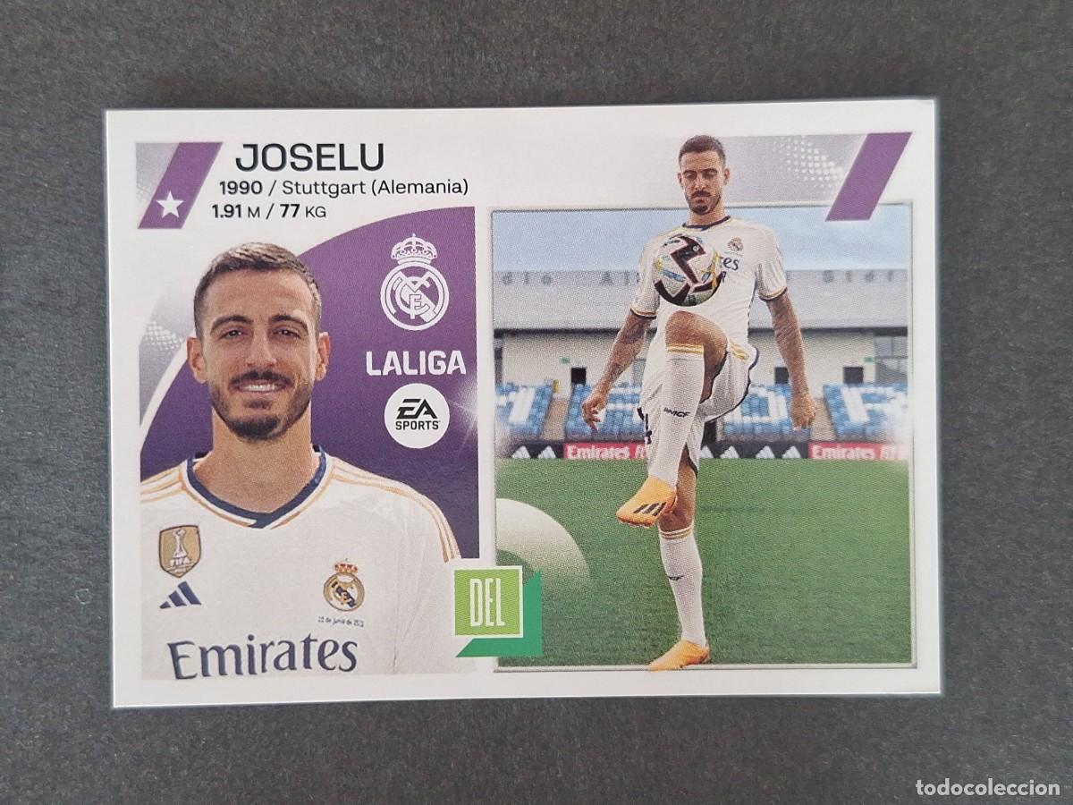 Cromos de f&uacute;tbol: L1 JOSELU REAL MADRID FICHAJE 3 LIGA ESTE 2023 2024 23 24 NUNCA PEGADO SIN PEGAR