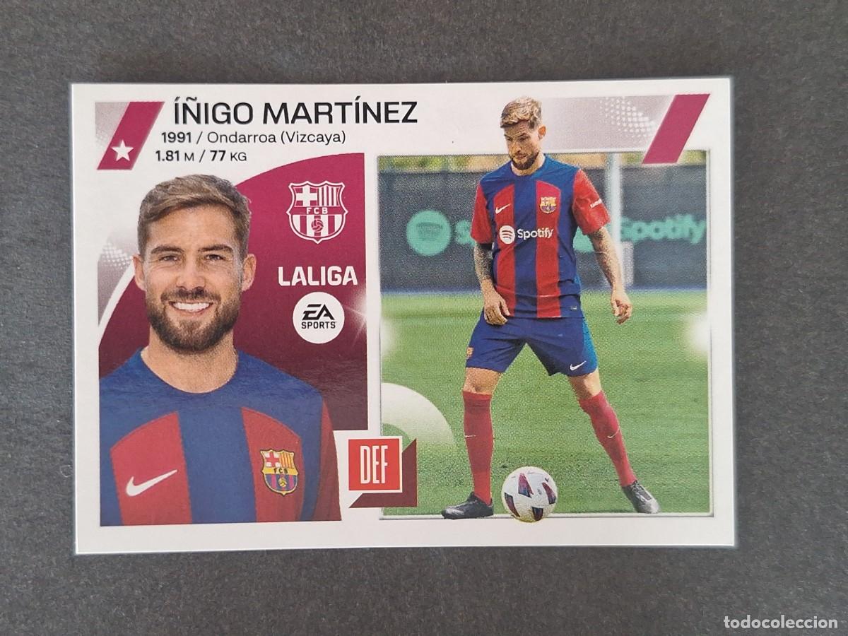 Cromos de f&uacute;tbol: L1 I&Ntilde;IGO MARTINEZ F. C. BARCELONA FICHAJE 4 LIGA ESTE 2023 2024 23 24 NUNCA PEGADO SIN PEGAR