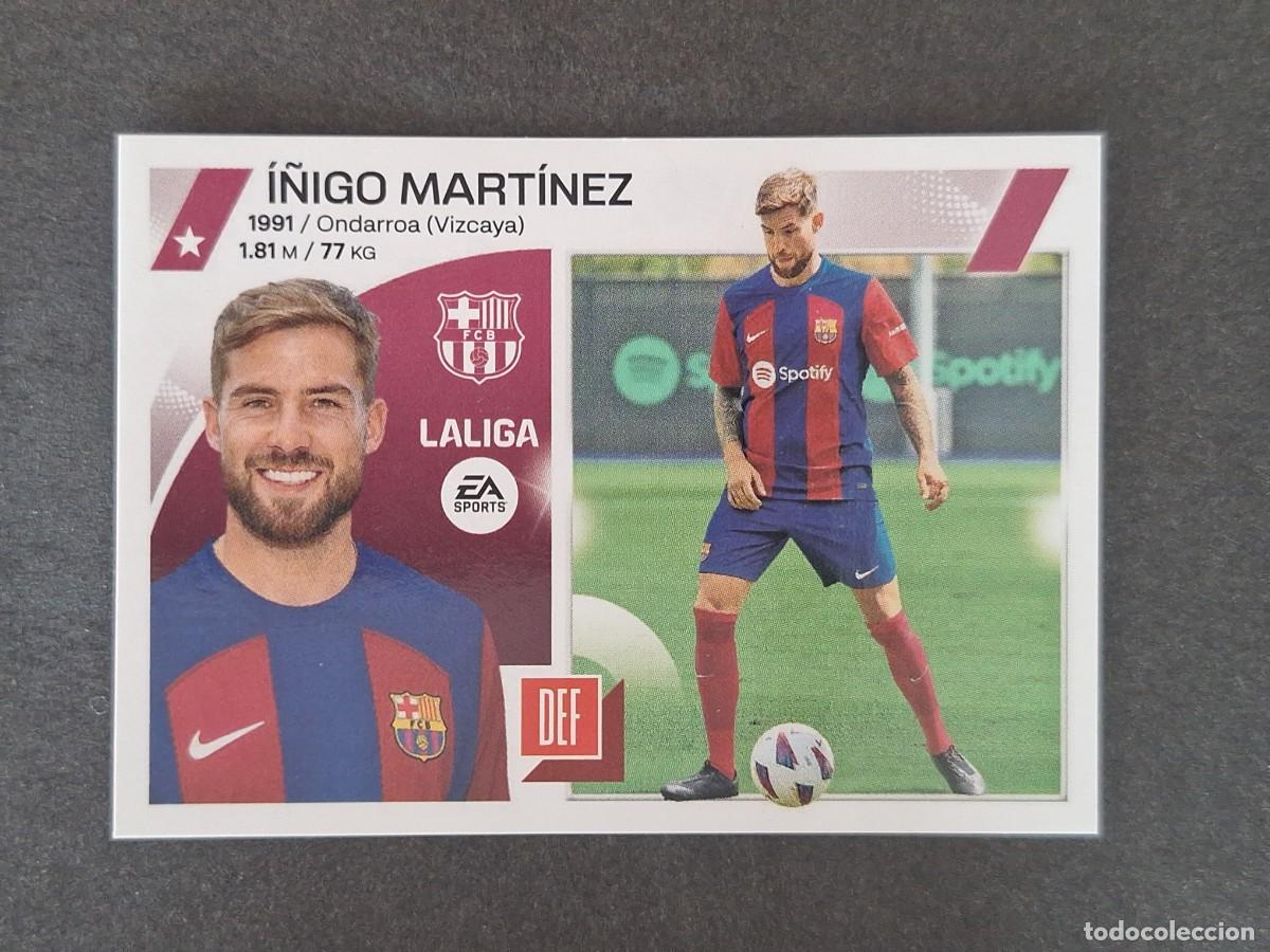 Cromos de f&uacute;tbol: L1 I&Ntilde;IGO MARTINEZ F. C. BARCELONA FICHAJE 4 LIGA ESTE 2023 2024 23 24 NUNCA PEGADO SIN PEGAR
