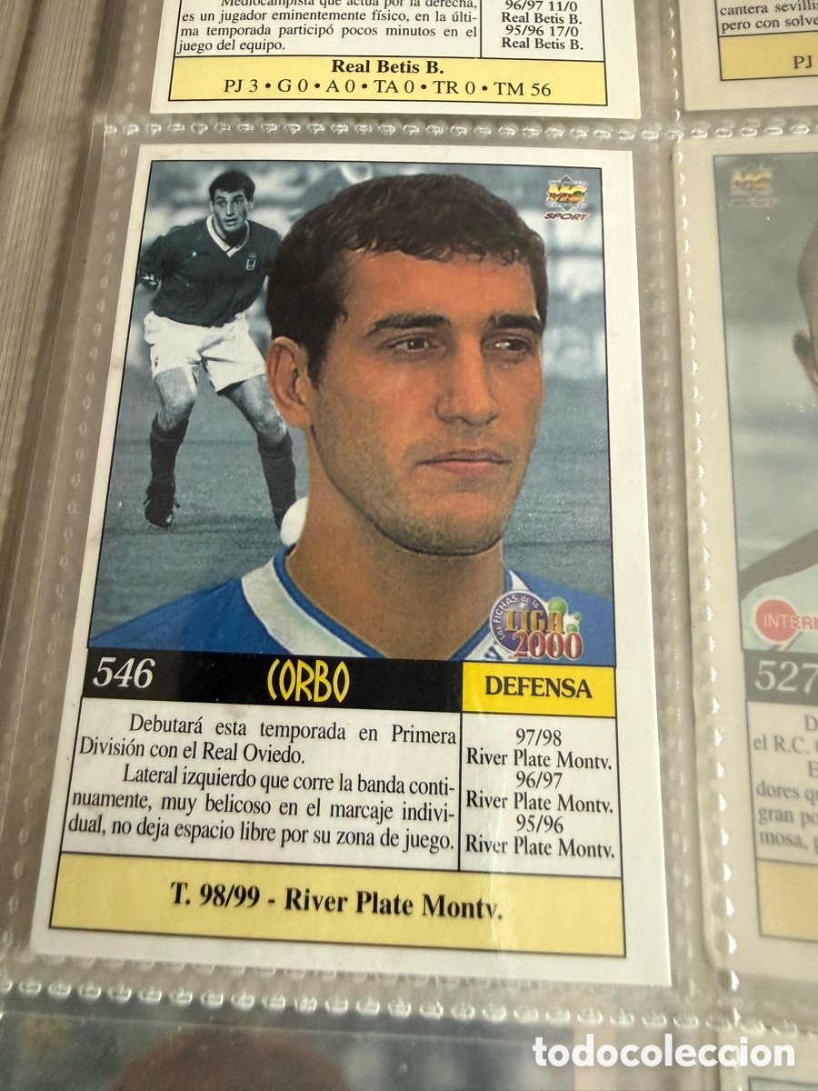 Cromos de Futebol: MUNDICROMO 2000. 546 CORBO ( Oviedo ). UH