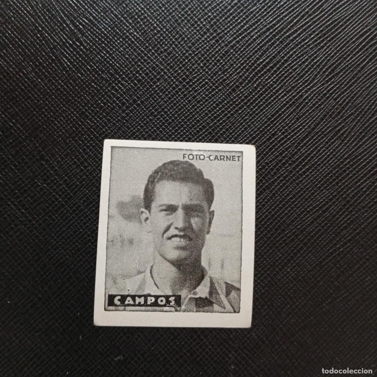 Cromos de f&uacute;tbol: CAMPOS AT AVIACION CISNE FOTO CARNET 42 43 CROMO FUTBOL LIGA 1942 1943 - SIN PEGAR - A116 PG9