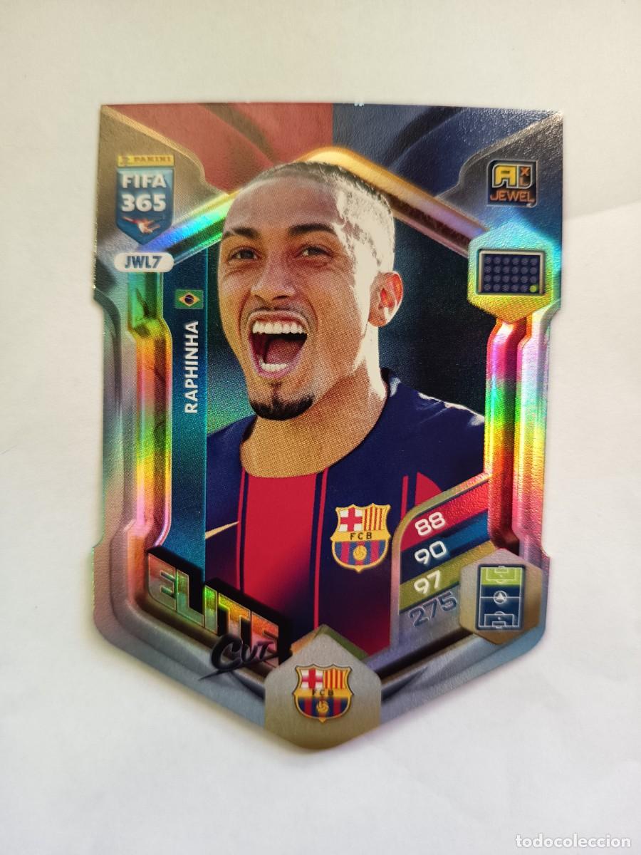 Cartes &agrave; collectionner de Football: CARD JWL7 JEWEL ELITE CUT RAPHINHA FC BARCELONA BAR&Ccedil;A - ADRENALYN XL FIFA 365 2025 2026 25 26 PANINI