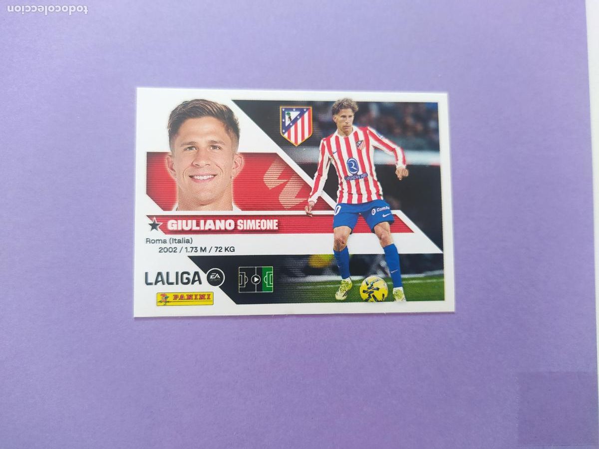 Cromos de f&uacute;tbol: LIGA ESTE 2026 2027 26 27 NUEVO - ATLETICO DE MADRID N&ordm; 17 GIULIANO
