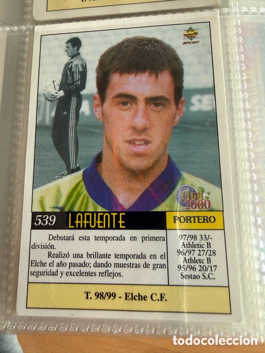 Cromos de f&uacute;tbol: MUNDICROMO 2000. 539 LAFUENTE ( Athletic). UH