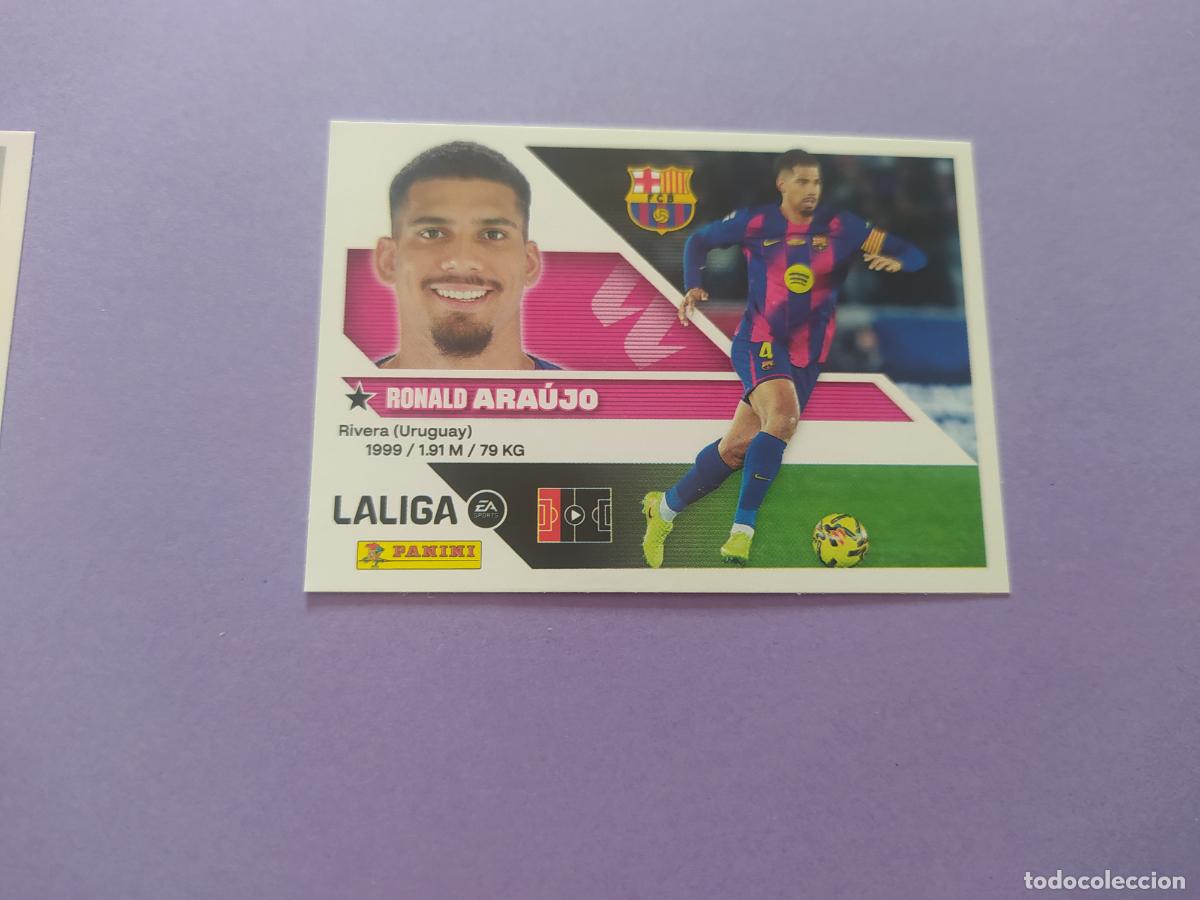 Cromos de f&uacute;tbol: LIGA ESTE 2026 2027 26 27 NUEVO - FC BARCELONA N&ordm; 6A ARAUJO