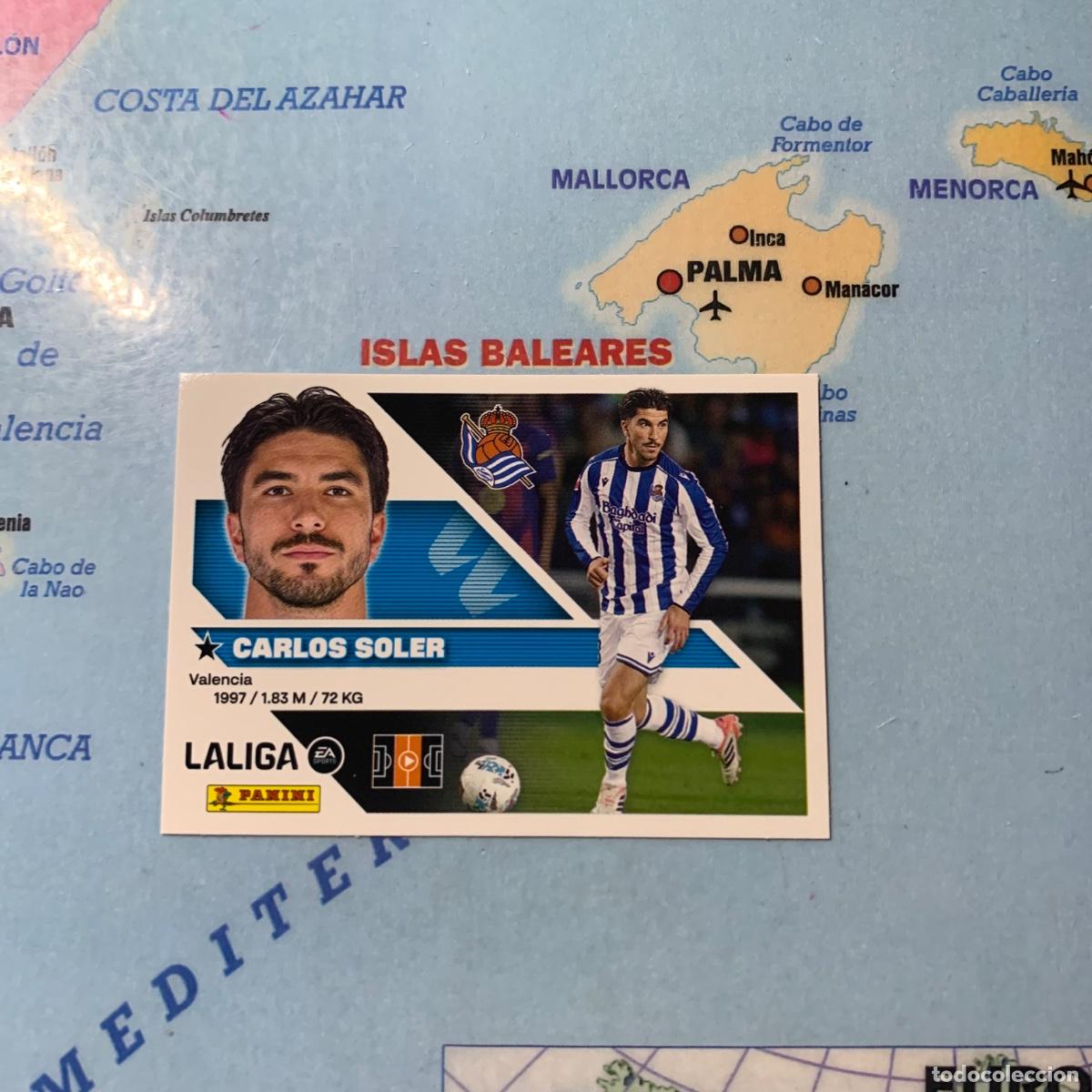 Cromos de f&uacute;tbol: Carlos soler n&uacute;mero 14 de la Real Sociedad cromo liga este 26-27 2026-2027