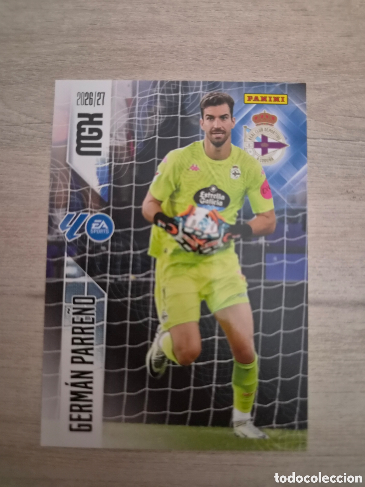 Cromos de f&uacute;tbol: N&deg;129 Deportivo La Coru&ntilde;a Germ&aacute;n Parre&ntilde;o Megacracks 26/27