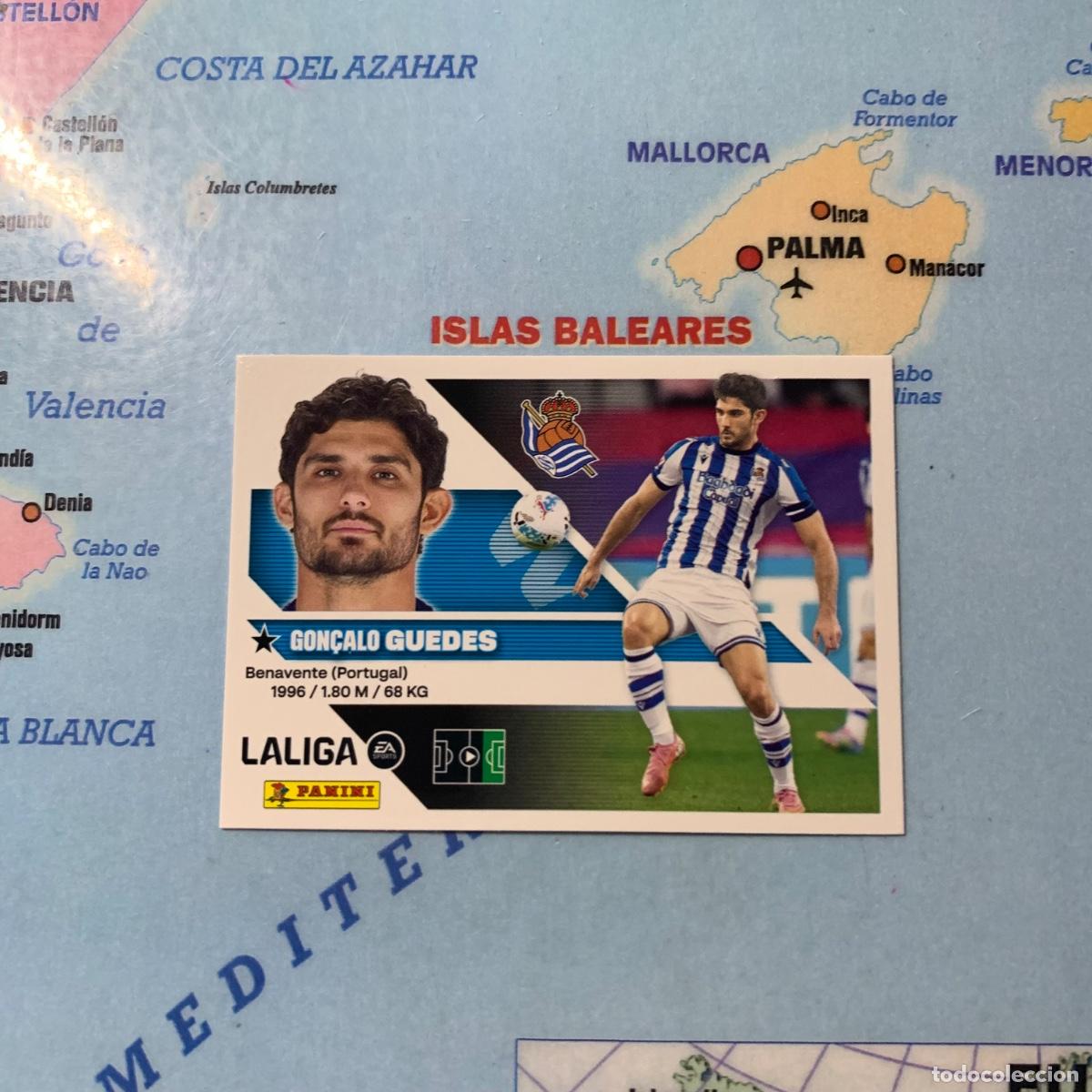 Cromos de f&uacute;tbol: Guedes n&uacute;mero 18 de la Real Sociedad cromo liga este 26-27 2026-2027