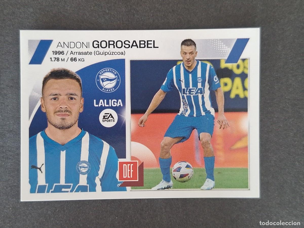 Cromos de f&uacute;tbol: L1 GOROSABEL DEPORTIVO ALAVES FICHAJE 28 LIGA ESTE 2023 2024 23 24 NUNCA PEGADO SIN PEGAR