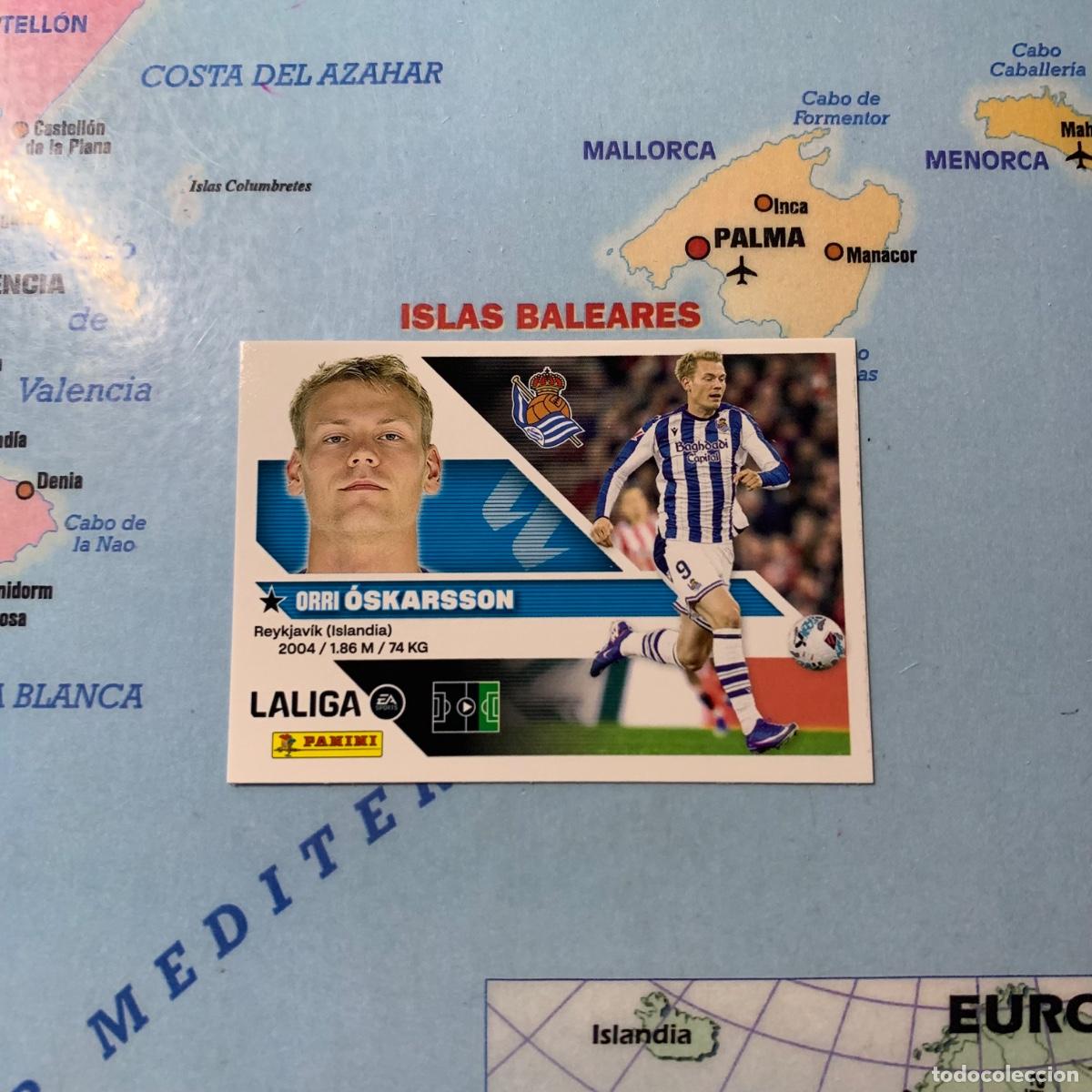Cromos de f&uacute;tbol: Oskarsson n&uacute;mero 19 de la Real Sociedad cromo liga este 26-27 2026-2027
