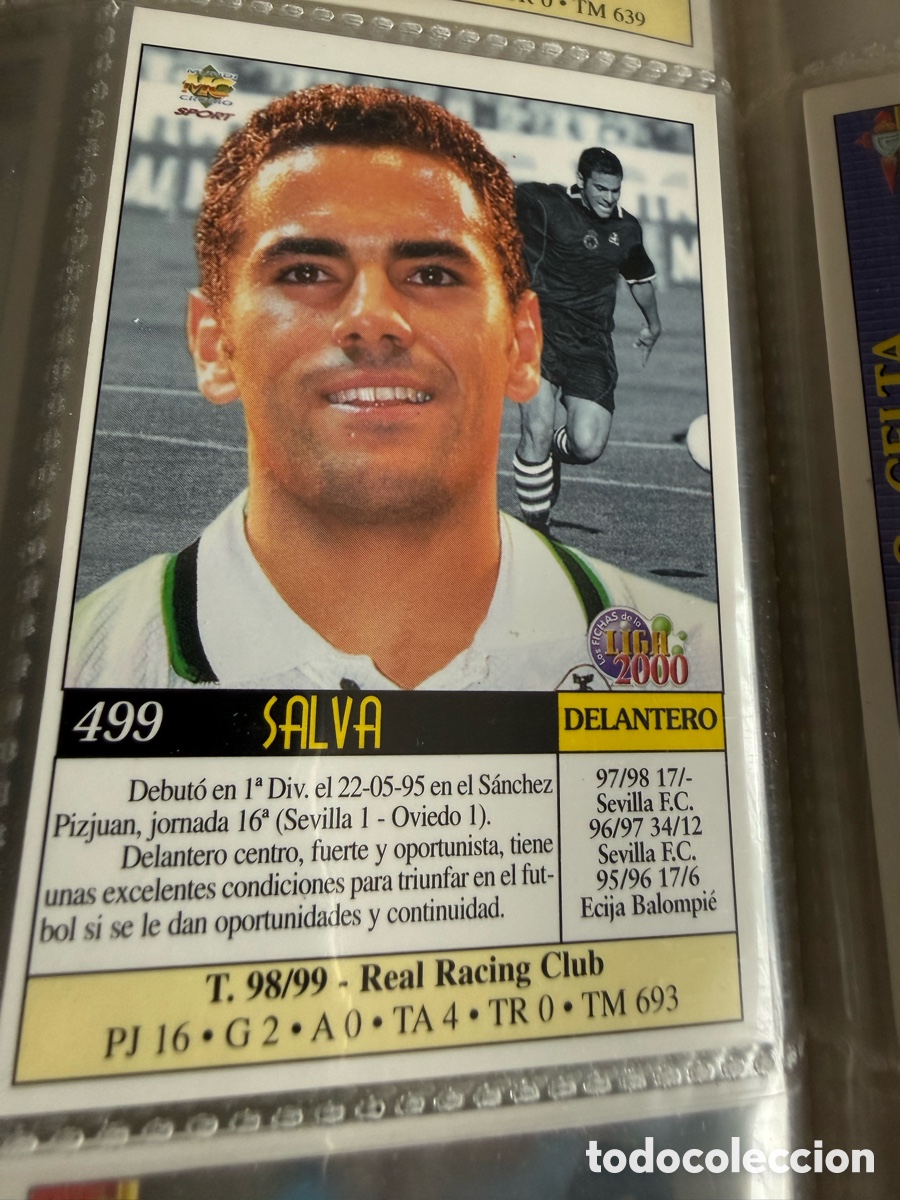 Cromos de Futebol: MUNDICROMO 2000. 499 SALVA ( Racing ) UH
