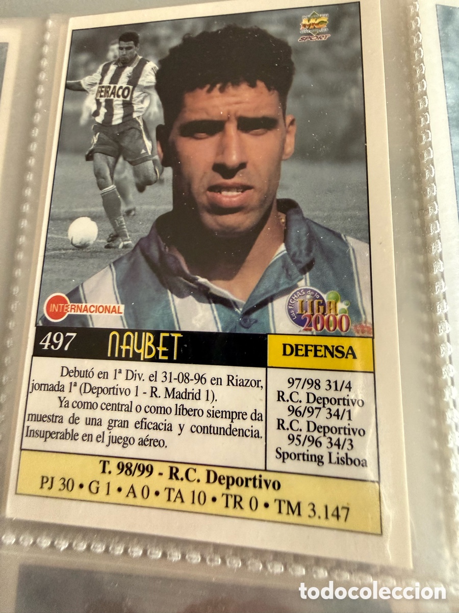 Cromos de Futebol: MUNDICROMO 2000. 497 NAYBET ( Deportivo). UH