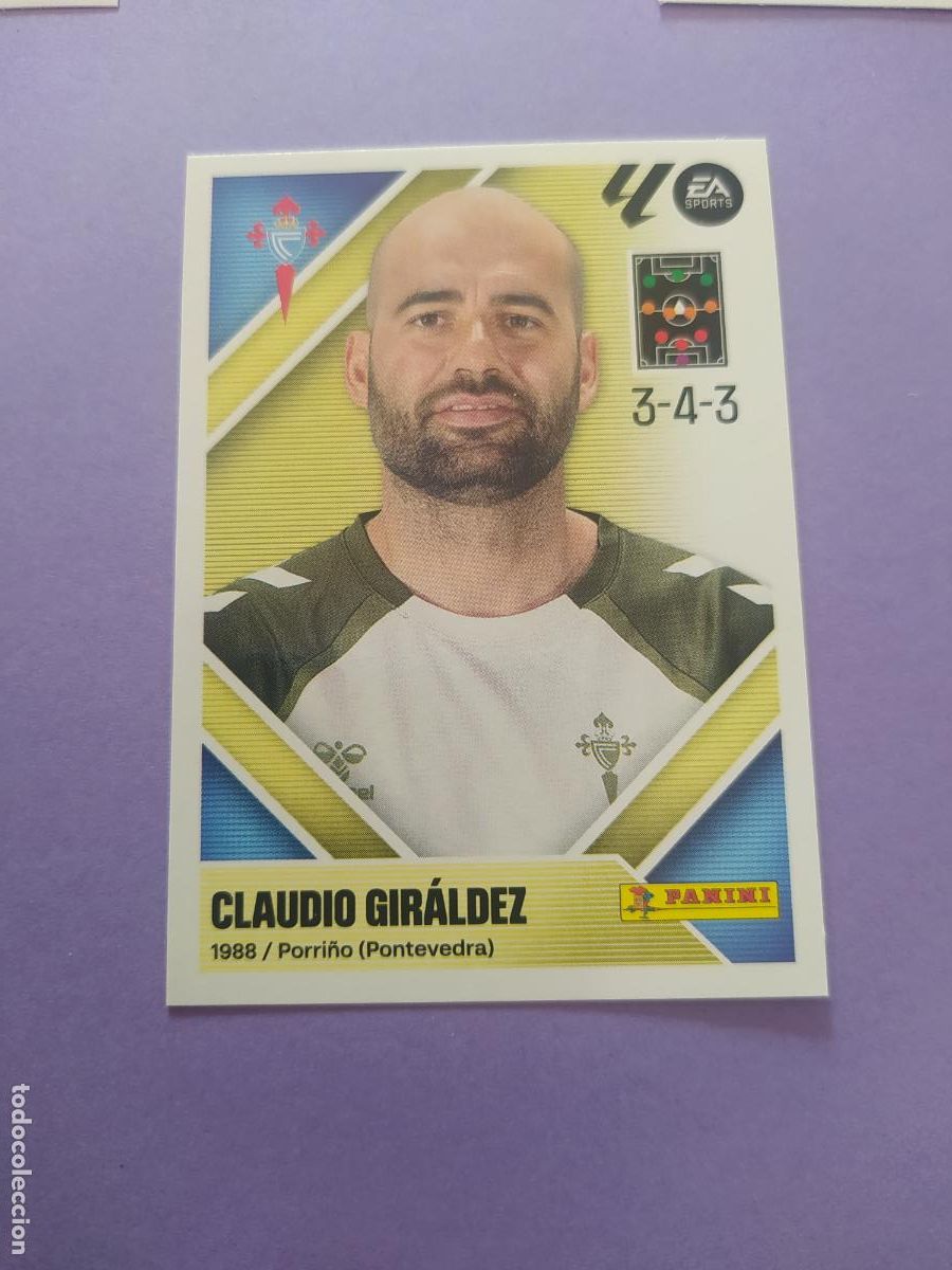 Cromos de Futebol: LIGA ESTE 2026 2027 26 27 NUEVO - CELTA DE VIGO N&ordm; 2 ENTRENADOR GIRALDEZ