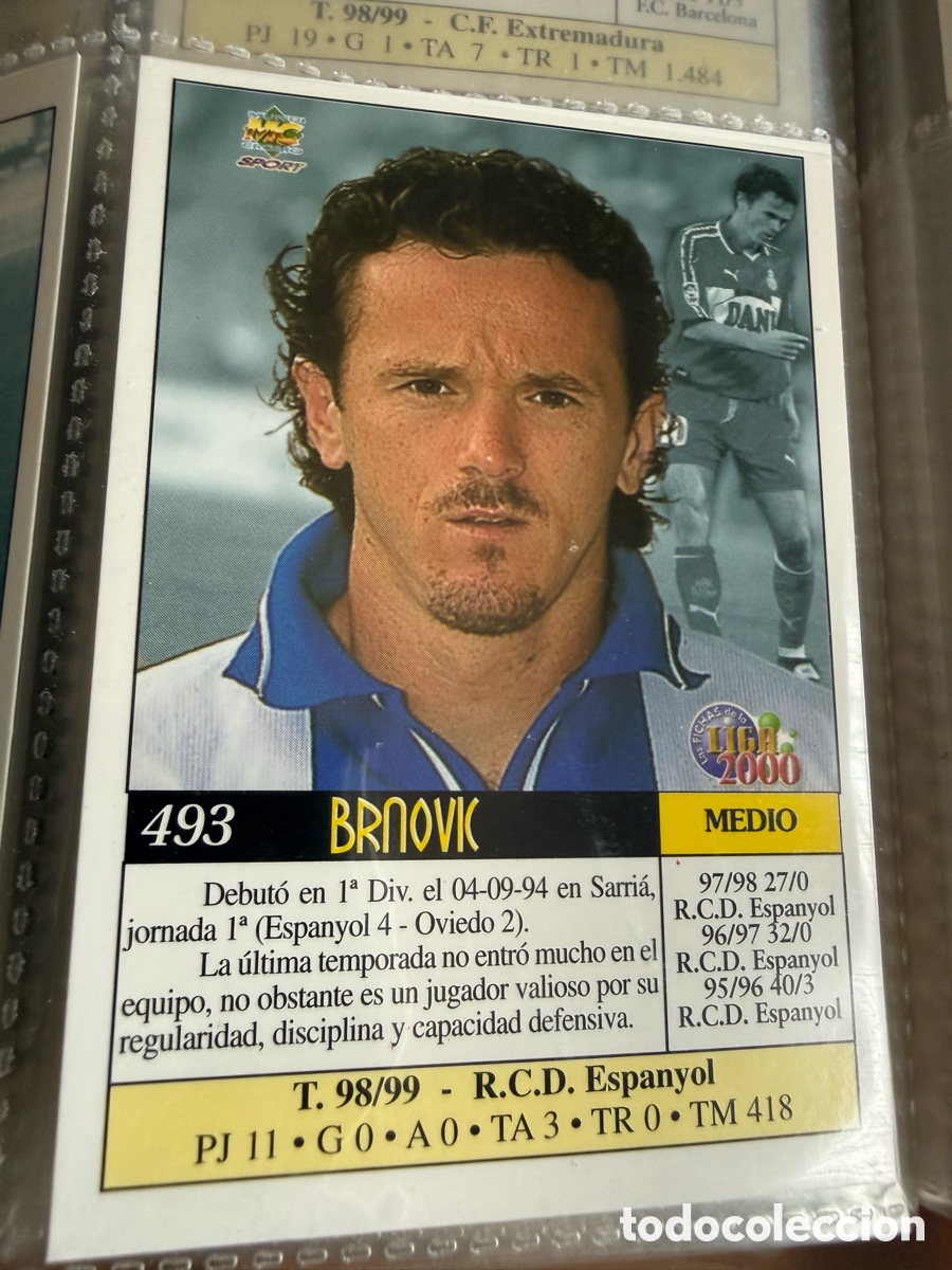 Cromos de f&uacute;tbol: MUNDICROMO 2000. 493 BRNOVIC ( Espanyol) UH