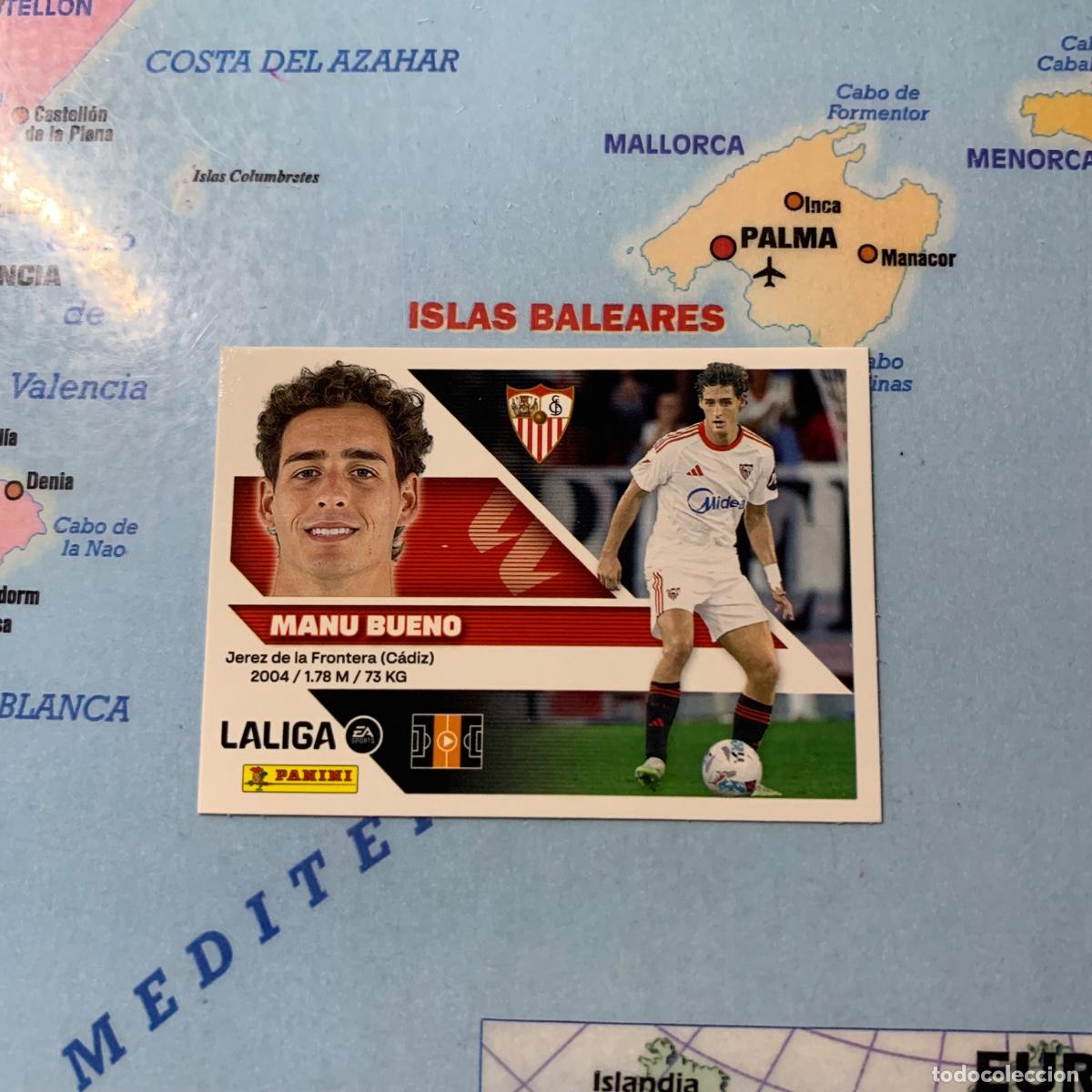 Cromos de f&uacute;tbol: Manu Bueno n&uacute;mero 16 del Sevilla cromo liga este 26-27 2026-2027