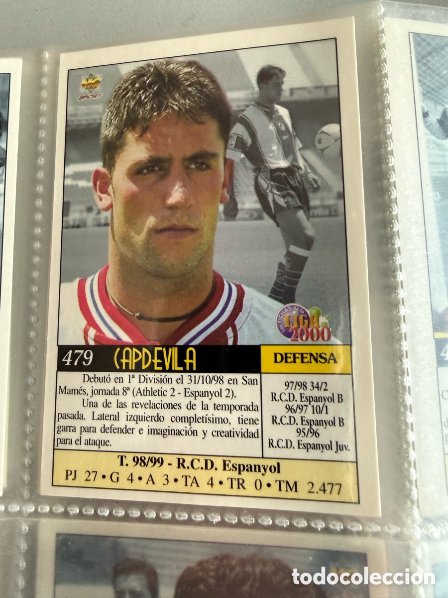Cromos de f&uacute;tbol: MUNDICROMO 2000. 479 CAPDEVILA ( Atl&eacute;tico). UH