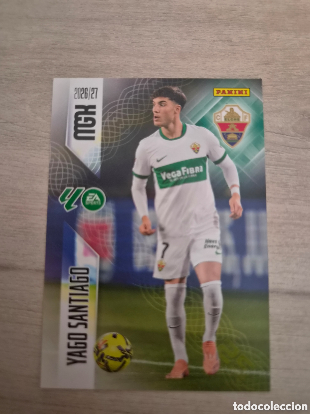 Cromos de f&uacute;tbol: N&deg;161 Elche Yago Santiago Megacracks 26/27