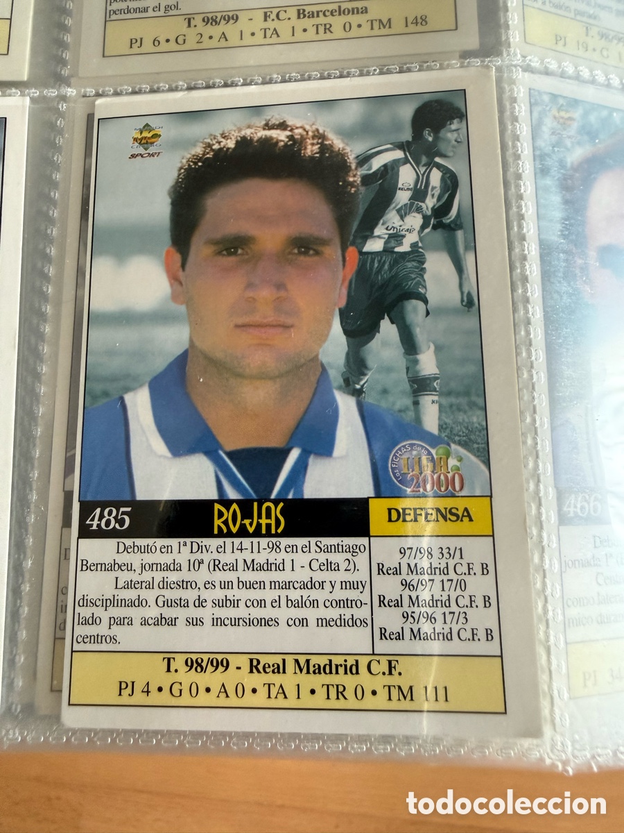 Cromos de f&uacute;tbol: MUNDICROMO 2000. 485 ROJAS ( M&aacute;laga ) UH