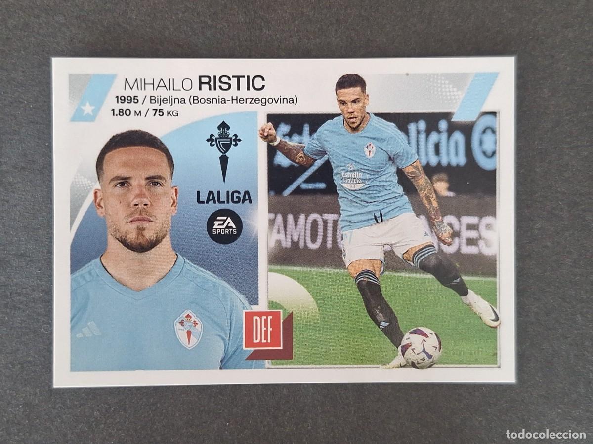 Cromos de f&uacute;tbol: L1 RISTIC CELTA DE VIGO FICHAJE 61 LIGA ESTE 2023 2024 23 24 NUNCA PEGADO SIN PEGAR