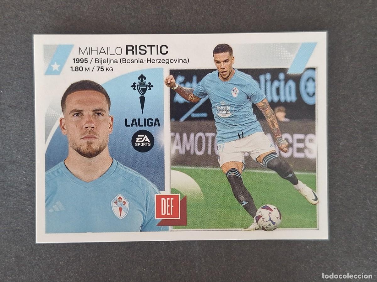 Cromos de f&uacute;tbol: L1 RISTIC CELTA DE VIGO FICHAJE 61 LIGA ESTE 2023 2024 23 24 NUNCA PEGADO SIN PEGAR
