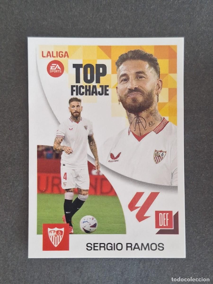 Cromos de f&uacute;tbol: L1 SERGIO RAMOS SEVILLA F. C. TOP FICHAJE 69 LIGA ESTE 2023 2024 23 24 NUNCA PEGADO SIN PEGAR