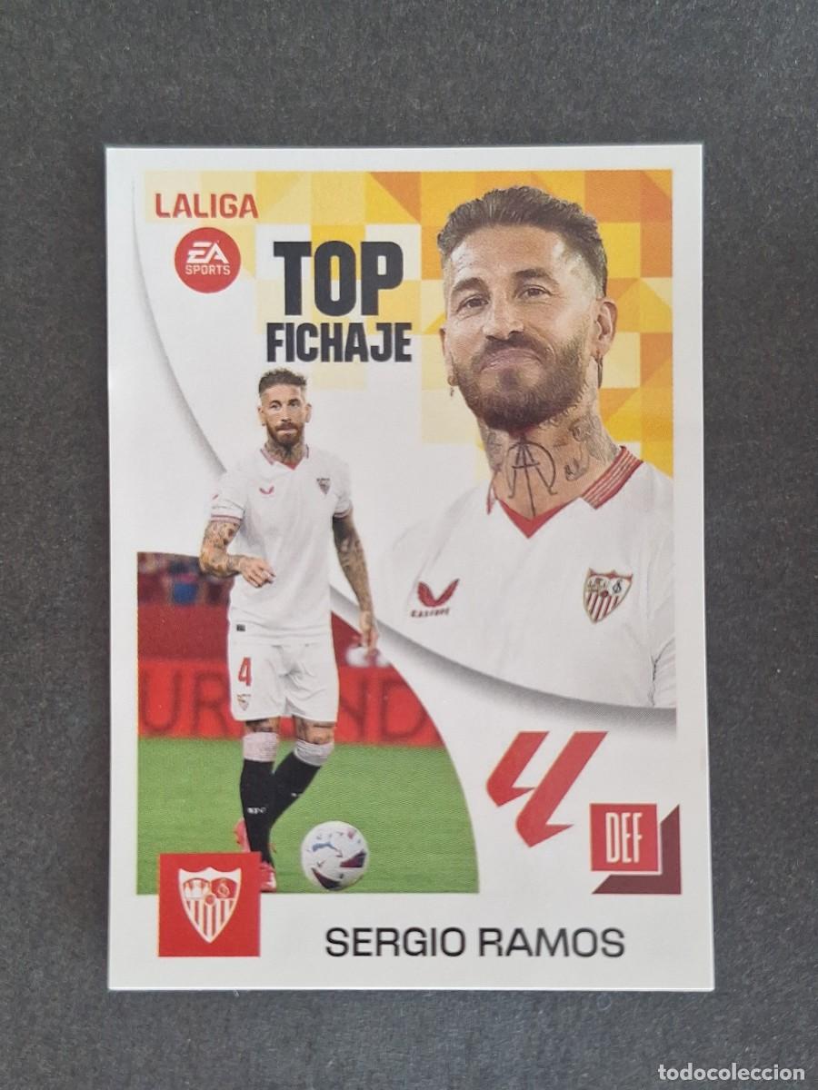 Cromos de f&uacute;tbol: L1 SERGIO RAMOS SEVILLA F. C. TOP FICHAJE 69 LIGA ESTE 2023 2024 23 24 NUNCA PEGADO SIN PEGAR