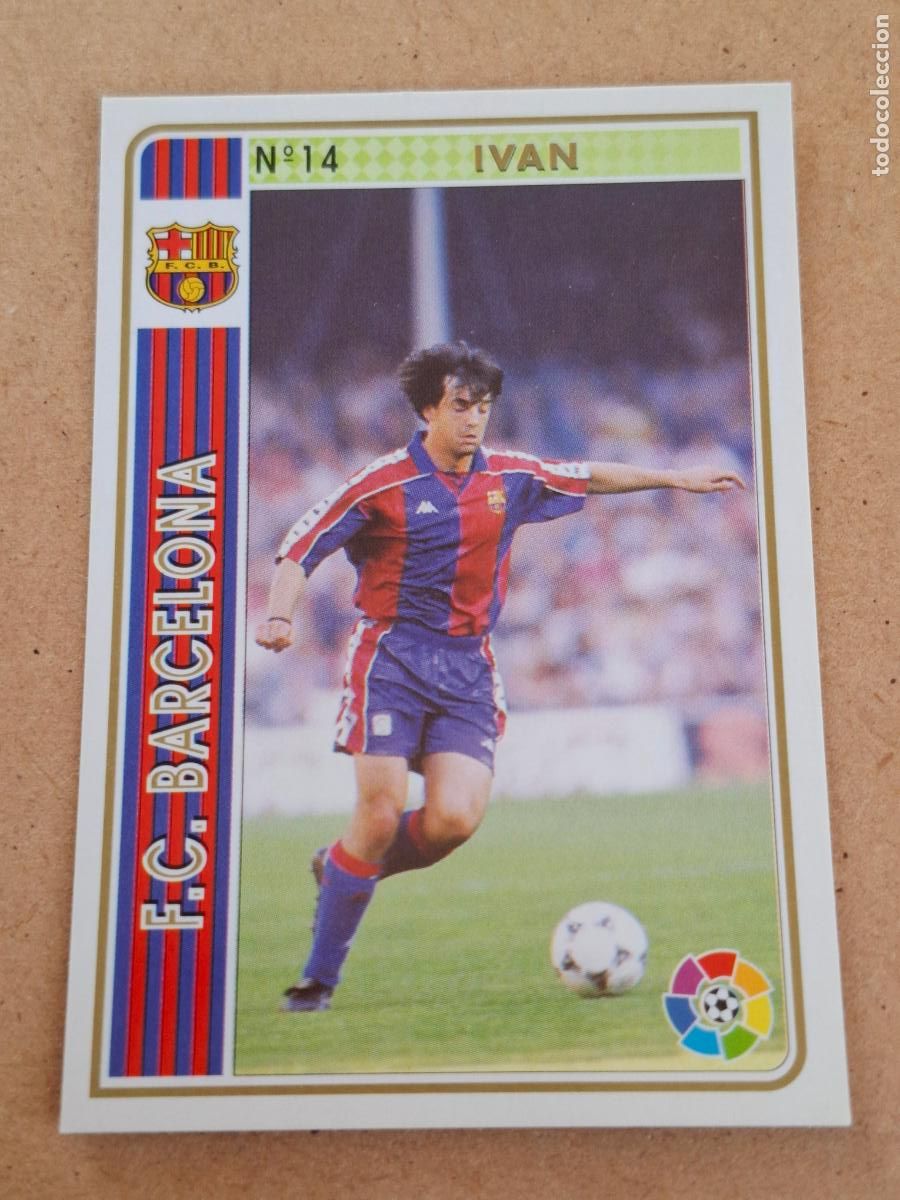 Football Stickers: MUNDICROMO 94 95 1994 1995 - 14 IV&Aacute;N - FC. BARCELONA